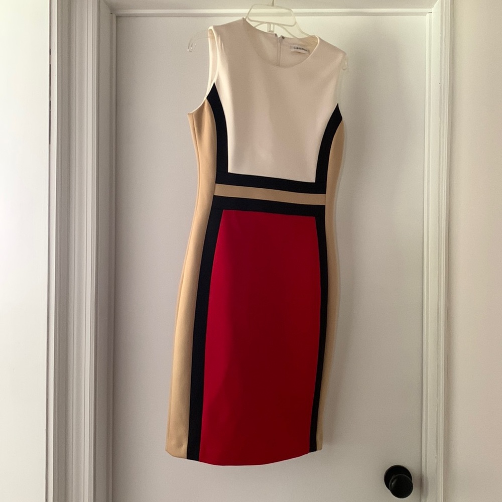 Calvin Klein sheath dress.